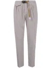 White Sand Long Classic Trousers Clothing In Gray