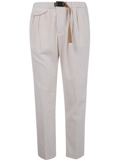 White Sand Long Classic Trousers In Gray