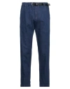 White Sand Pocket Elasticated Trousers In Blue