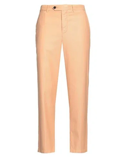 White Sand Man Pants Apricot Size 32 Cotton, Lyocell In Orange