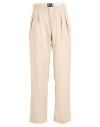 White Sand Man Pants Beige Size 30 Polyester, Viscose, Elastane In Neutral
