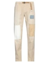 White Sand Man Pants Beige Size 32 Cotton, Elastane In Brown