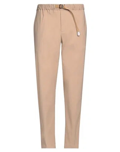 White Sand Man Pants Beige Size 34 Viscose, Polyamide, Elastane