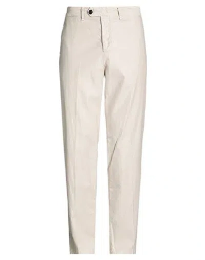 White Sand Man Pants Beige Size 36 Cotton, Lyocell