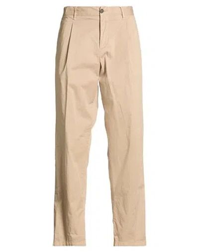 White Sand Man Pants Beige Size 36 Pima Cotton, Elastane In Brown