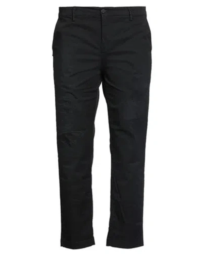 White Sand Man Pants Black Size 36 Cotton, Elastane