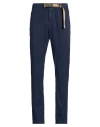 White Sand Pocket Elasticated Trousers In Blue