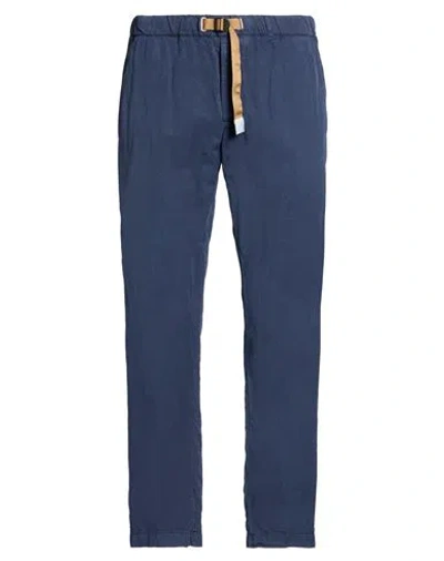 White Sand Man Pants Blue Size 38 Lyocell, Linen, Cotton