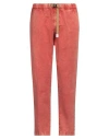 White Sand Man Pants Brick Size 34 Cotton, Elastane In Red