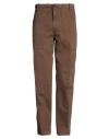 White Sand Man Pants Brown Size 34 Cotton, Elastane In Brown