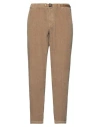 White Sand Man Pants Camel Size 38 Cotton In Beige