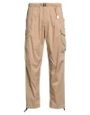 White Sand Man Pants Camel Size 32 Cotton, Polyamide, Elastane In Neutral