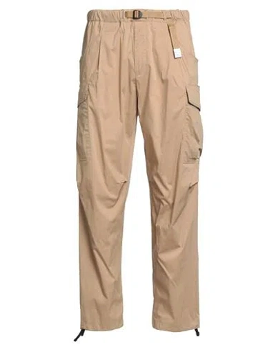 White Sand Man Pants Camel Size 32 Cotton, Polyamide, Elastane In Neutral