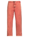 White Sand Man Pants Coral Size 32 Cotton In Red