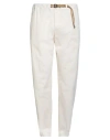 White Sand Man Pants Ivory Size 34 Cotton, Elastane In White
