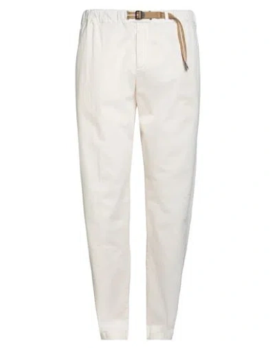 WHITE SAND WHITE SAND MAN PANTS CREAM SIZE 38 COTTON, ELASTANE