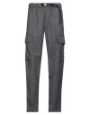 White Sand Man Pants Grey Size 28 Polyester, Viscose, Elastane In Grey