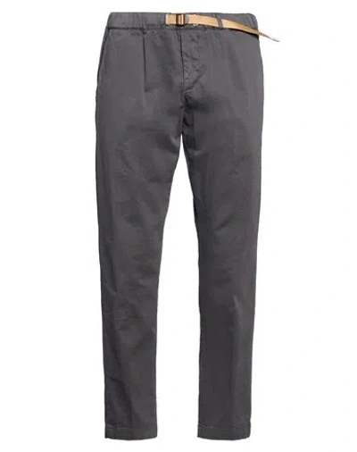White Sand Man Pants Grey Size 38 Cotton, Elastane In Gray