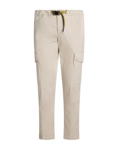 White Sand Man Pants Ivory Size 28 Cotton, Tencel, Silk, Elastane In Neutral