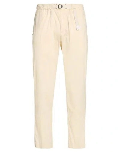 White Sand Man Pants Ivory Size 32 Cotton, Polyamide, Elastane