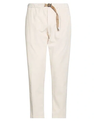 White Sand Man Pants Ivory Size 34 Cotton, Lyocell, Elastane
