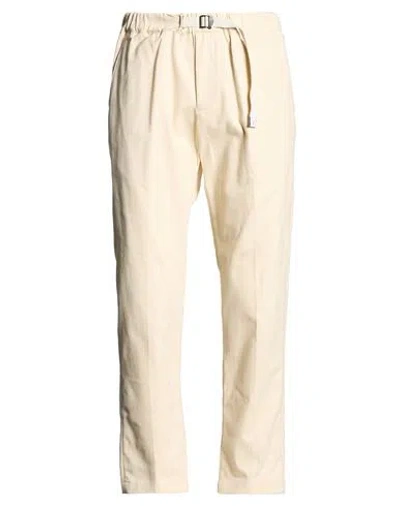 White Sand Man Pants Ivory Size 36 Cotton In Neutral