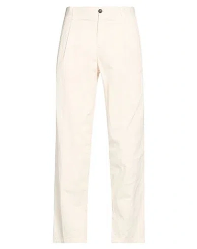 White Sand Man Pants Ivory Size 36 Pima Cotton, Elastane