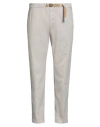 White Sand Man Pants Ivory Size 38 Cotton, Elastane
