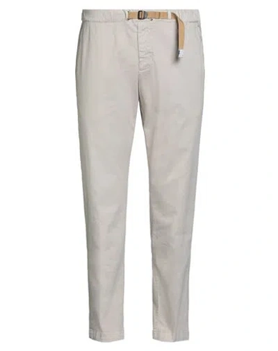 White Sand Man Pants Ivory Size 38 Cotton, Elastane