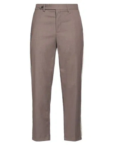 White Sand Man Pants Khaki Size 36 Polyester, Viscose, Elastane In Beige
