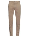 White Sand Man Pants Khaki Size 36 Cotton, Elastane