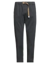 White Sand Man Pants Lead Size 34 Cotton, Elastane In Gray