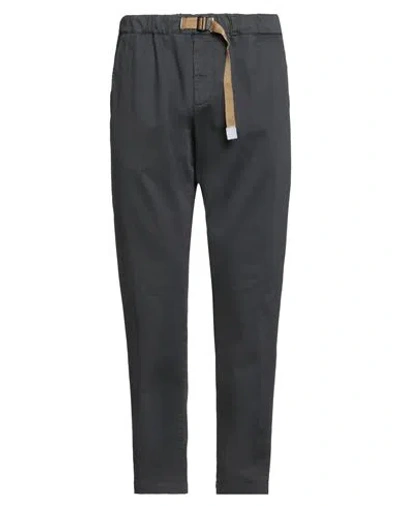 White Sand Man Pants Lead Size 34 Cotton, Elastane In Gray