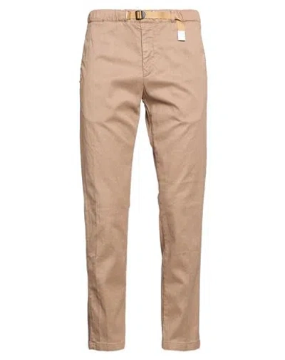 White Sand Man Pants Light Brown Size 38 Cotton, Tencel, Silk, Elastane