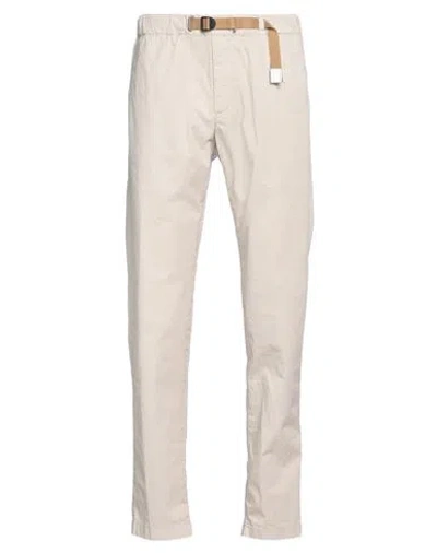 White Sand Man Pants Light Grey Size 28 Cotton, Elastane In Grey