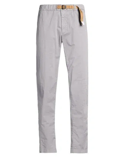 White Sand Man Pants Light Grey Size 28 Cotton, Elastane In Gray