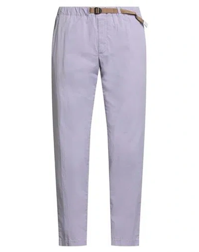 White Sand Man Pants Lilac Size 32 Cotton, Elastane In Blue