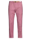 White Sand Man Pants Mauve Size 32 Polyester, Viscose, Elastane In Pink