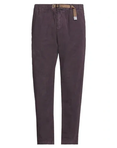White Sand Man Pants Mauve Size 34 Cotton, Elastane In Purple