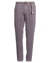White Sand Man Pants Mauve Size 34 Cotton, Lyocell, Elastane In Purple