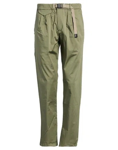 White Sand Man Pants Military Green Size 30 Cotton, Elastane