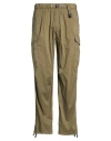 White Sand Man Pants Military Green Size 34 Cotton, Polyamide, Elastane