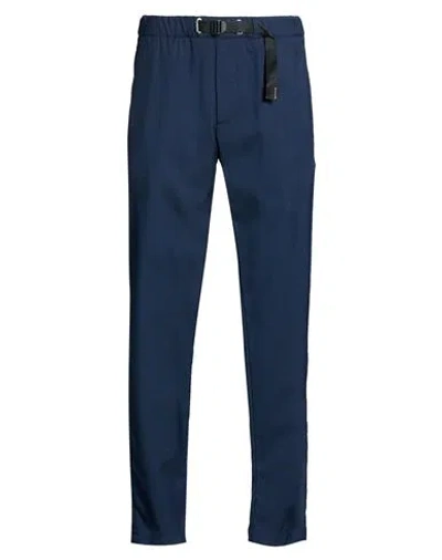 White Sand Man Pants Navy Size 28 Polyester, Viscose, Elastane In Blue