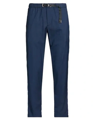 White Sand Man Pants Navy Size 38 Polyester, Viscose, Elastane In Blue
