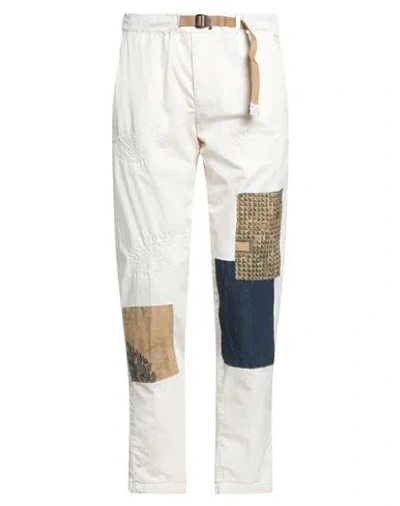 White Sand Man Pants Off White Size 32 Cotton, Elastane In Multi