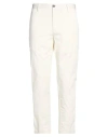 White Sand Man Pants Off White Size 34 Cotton, Elastane In Multi