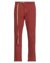 White Sand Pants In Red