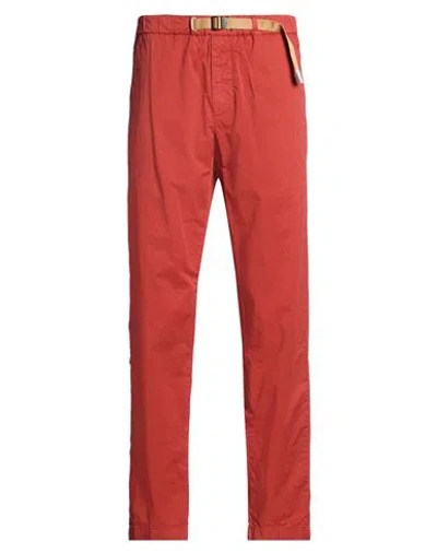 White Sand Man Pants Rust Size 28 Cotton, Elastane In Red