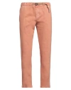 White Sand Man Pants Salmon Pink Size 32 Cotton, Elastane