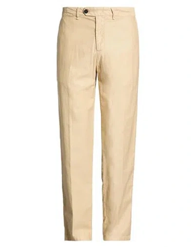 White Sand Man Pants Khaki Size 32 Cotton, Polyamide, Elastane In Neutral